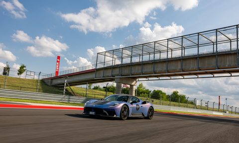A Maserati GT2 Stradale on track at COTA