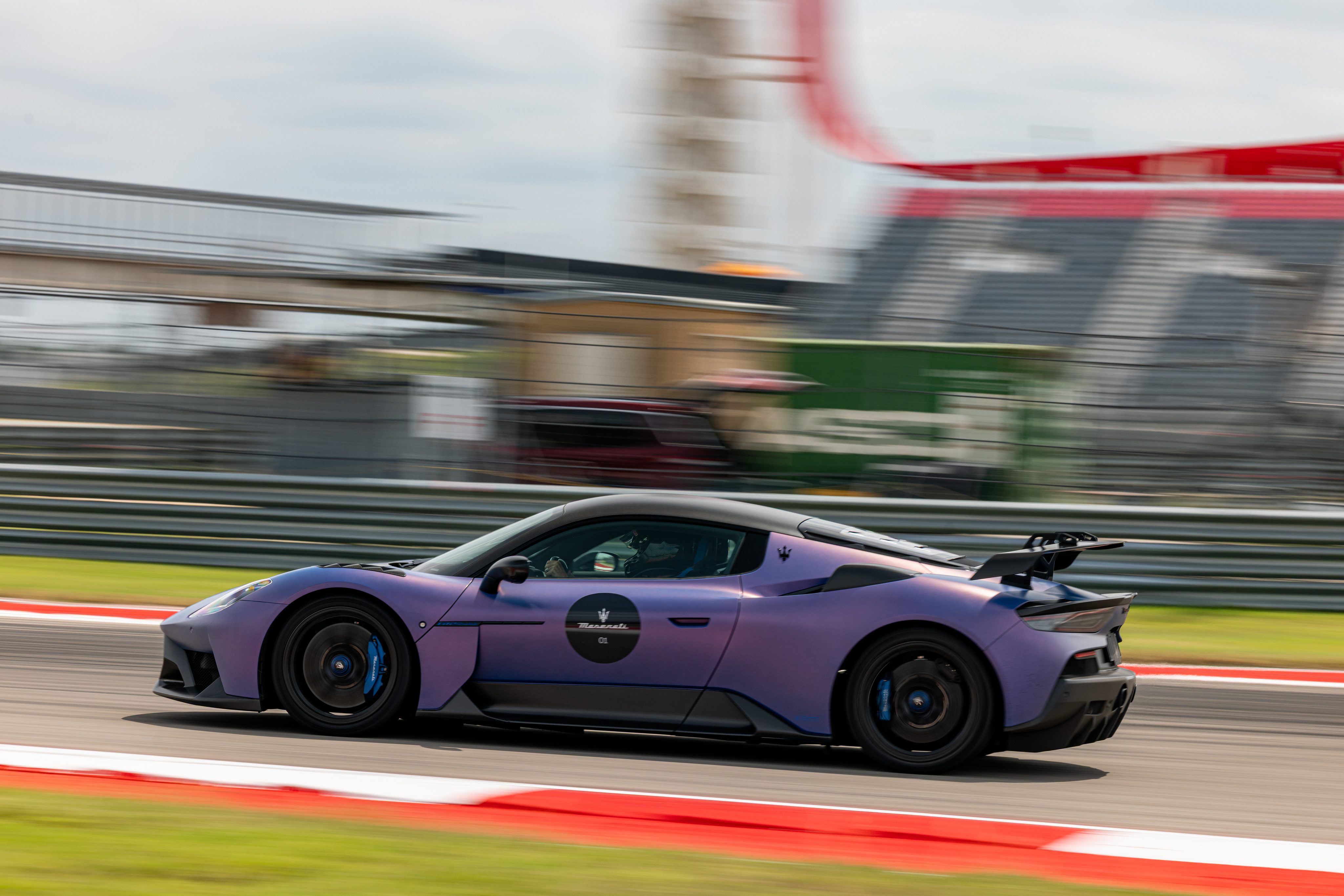A Maserati GT2 Stradale on track at COTA