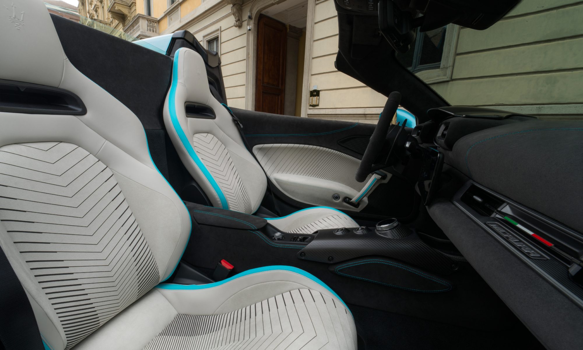 Maserati MCPURA Cielo interior as seen at the Turin Auto Show.