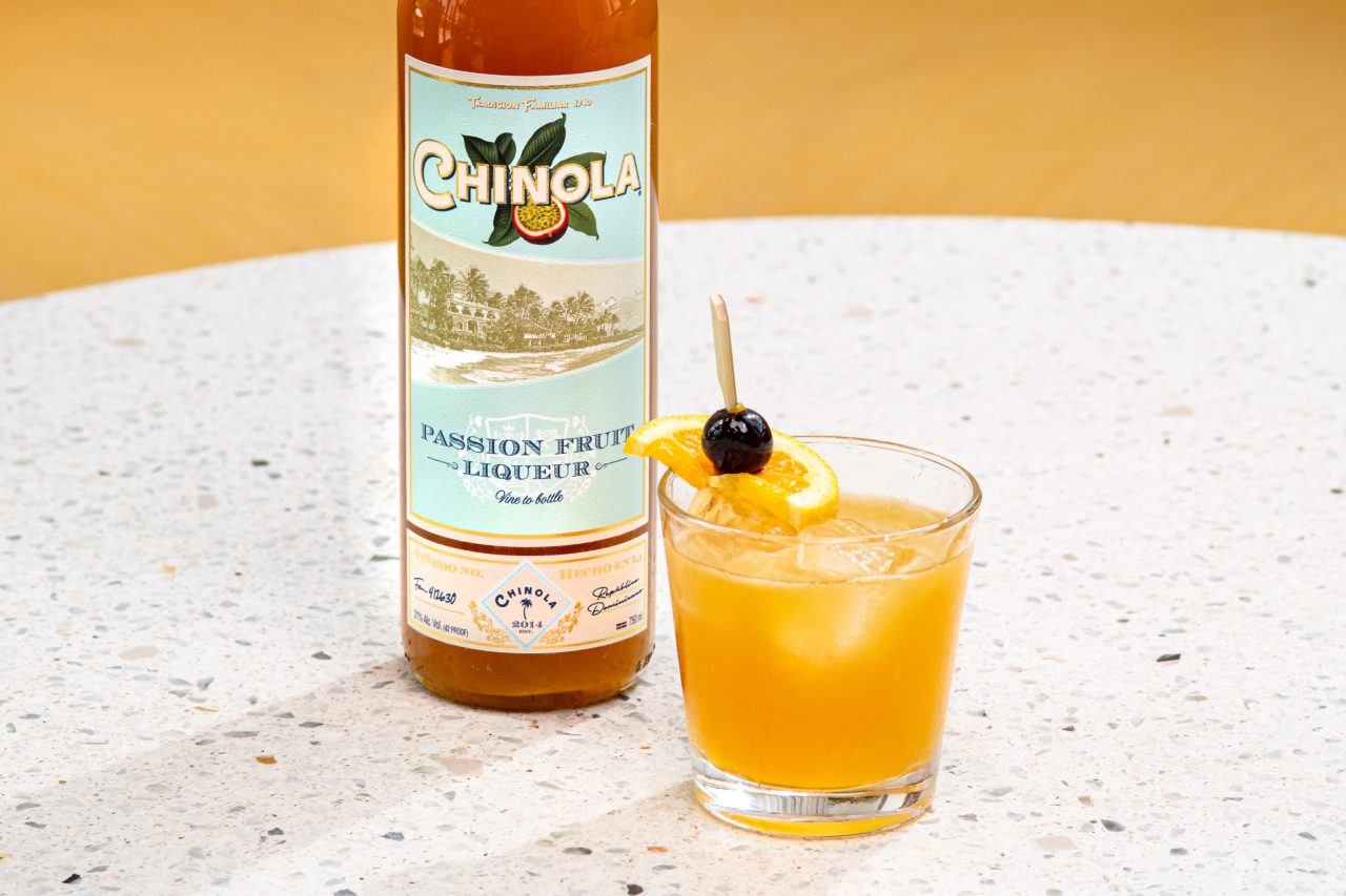 Passion Fruit Whiskey Sour.