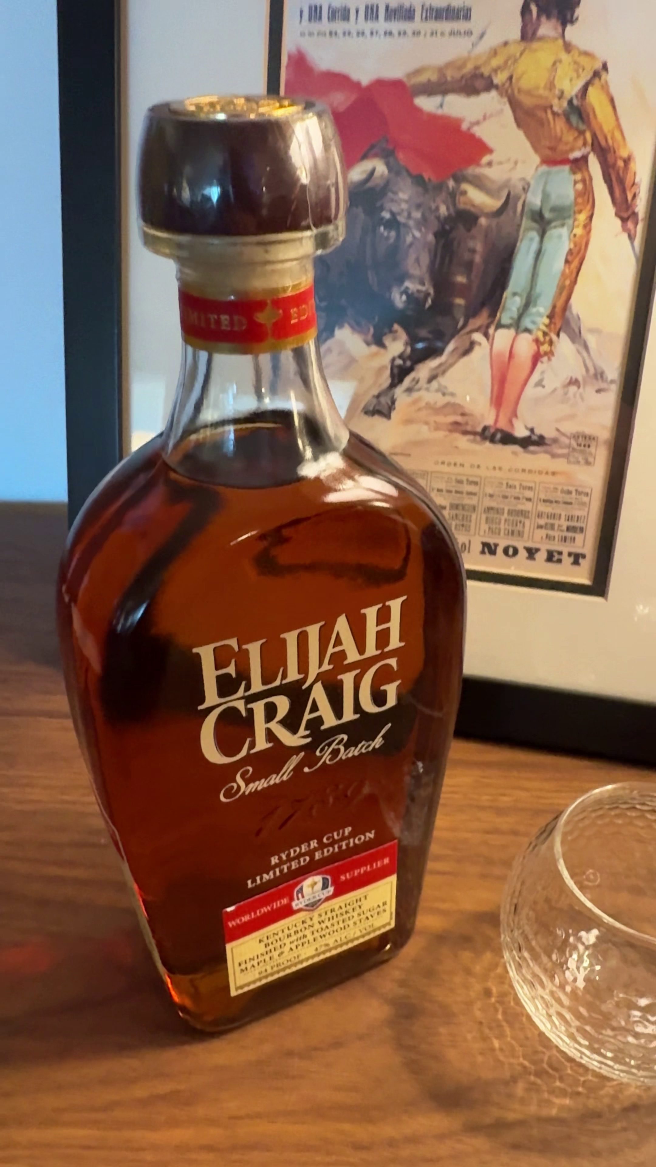Elijah Craig Ryder Cup special edition bourbon