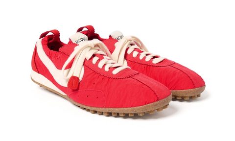 red Jacquemus nike moon shoe
