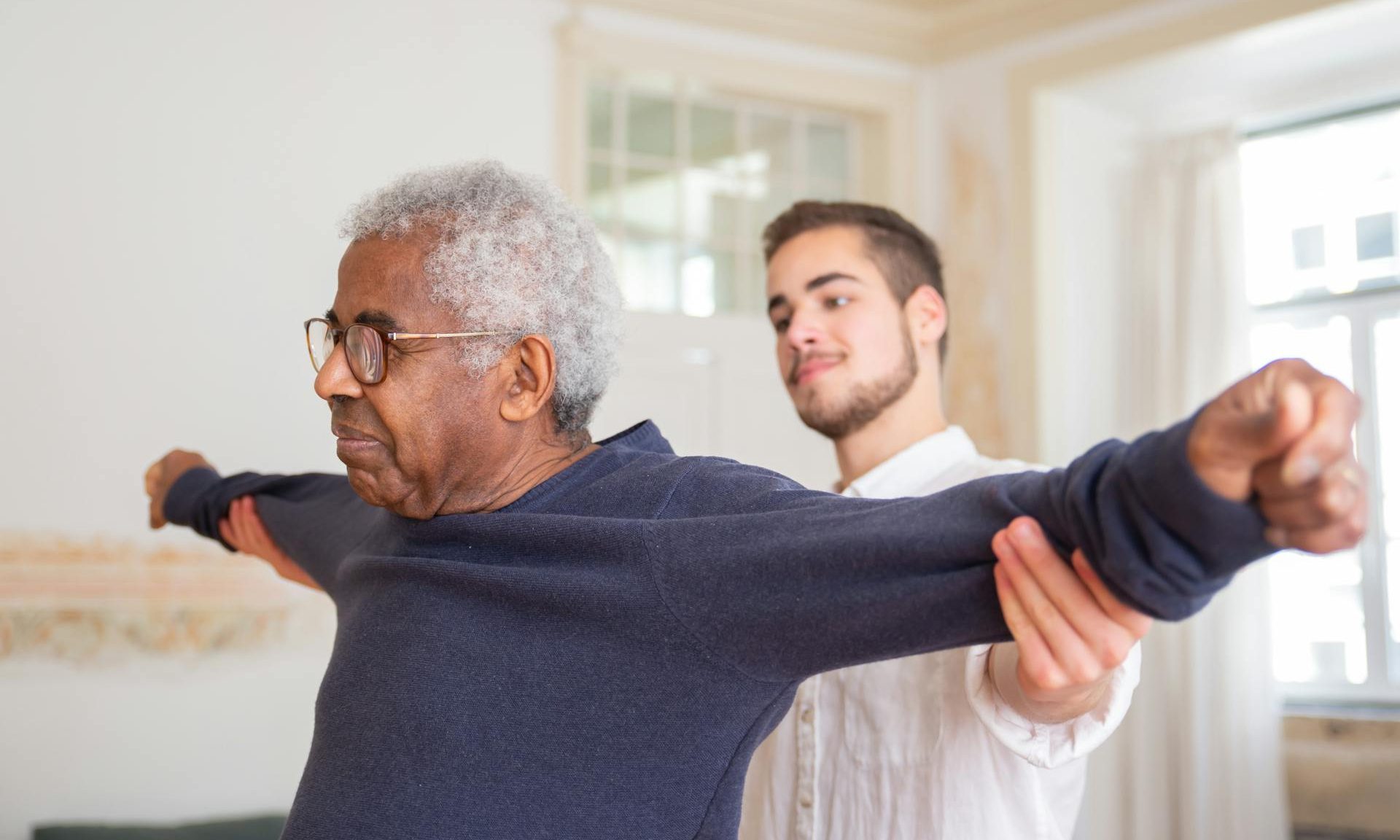 man physical therapy