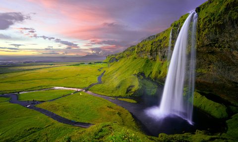 Iceland waterfall