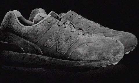 suede grey sneaker from New balance x stone island