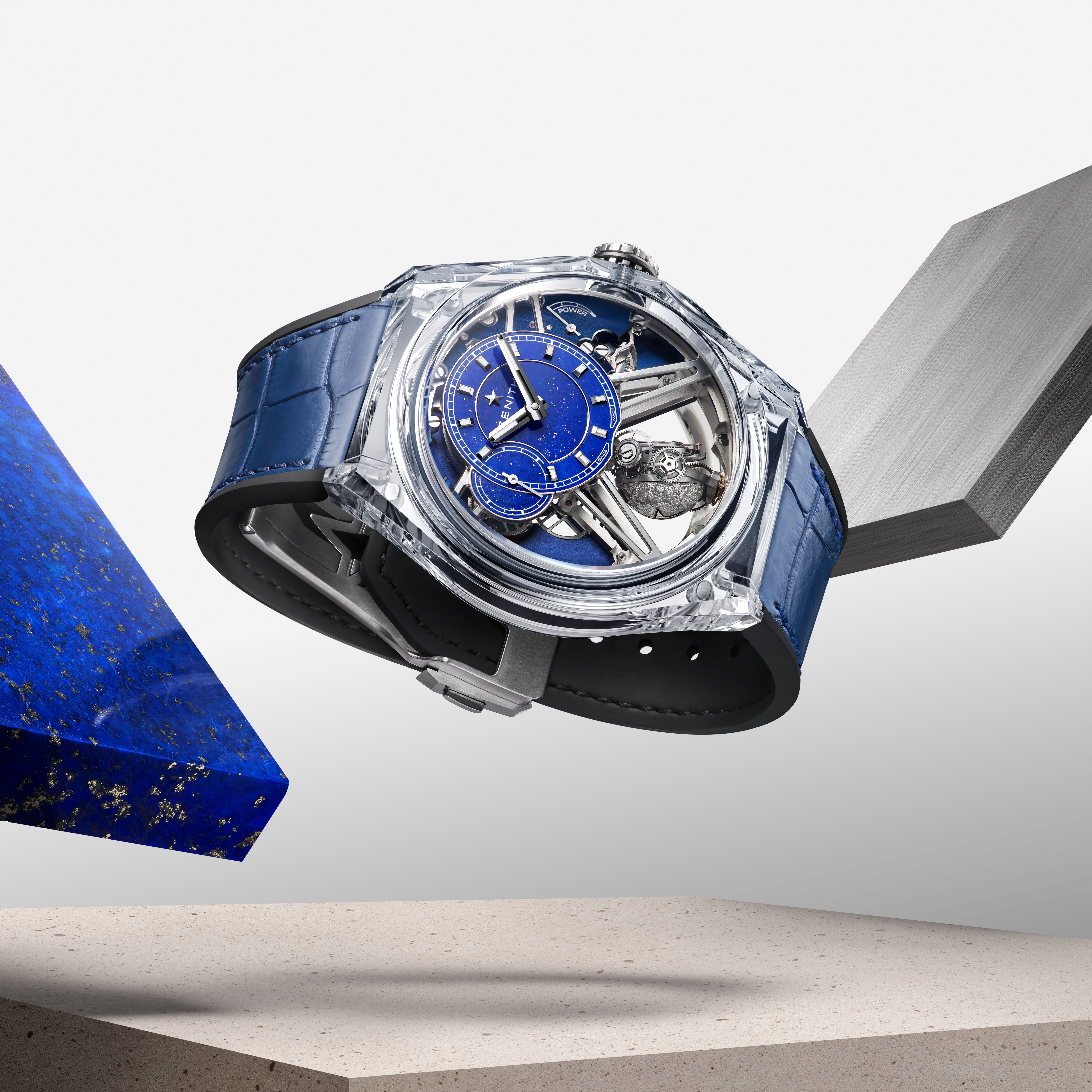 Zenith Defy Zero G returns in blue and transparent sapphire at CHF