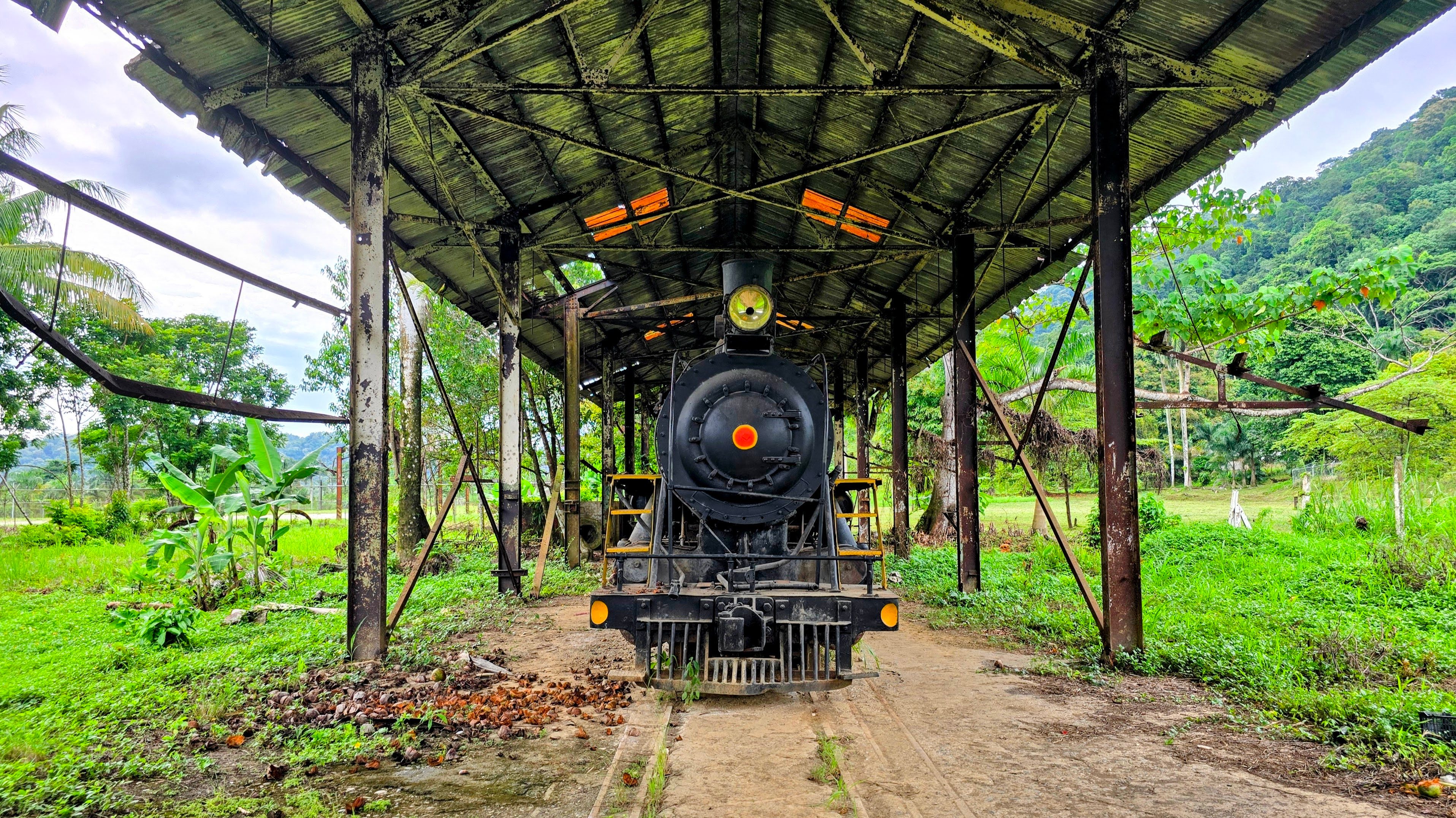 A retired train in Costa Rica