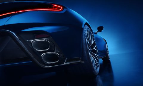 2026 Aston Martin DB12 S right rear view.