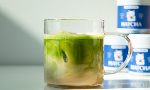 Dirty matcha latte