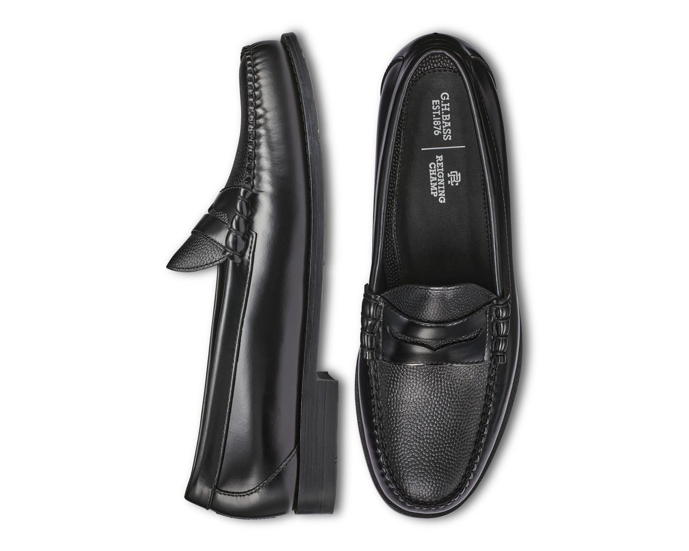 black gh bass reigning champ loafer
