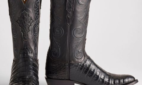 pair of lucchese boots
