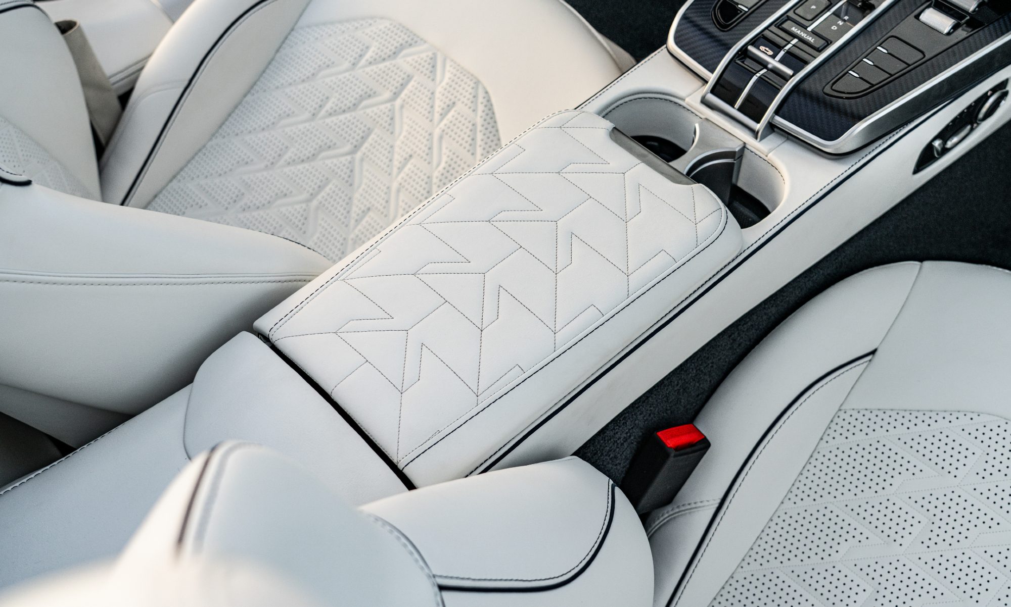 Nautical inspired interior materials on the Aston Martin Vanquish Above and Beyond duo.