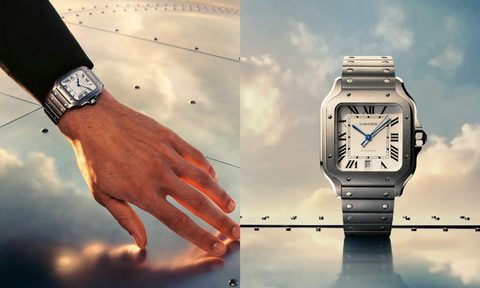 Cartier's new Santos made of lightweight titanium