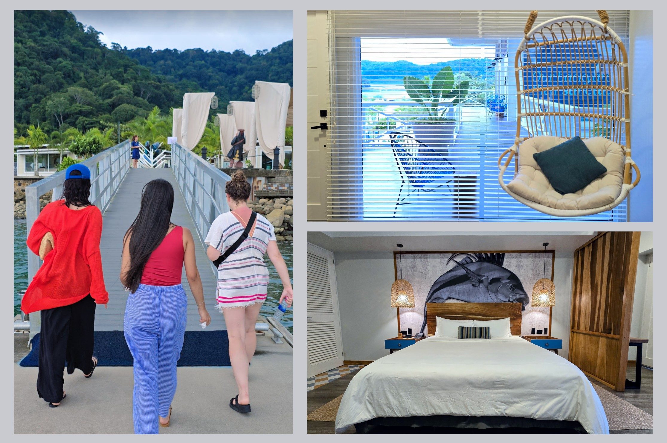 multiple shots of the Amaka Lodge in Costa Rica