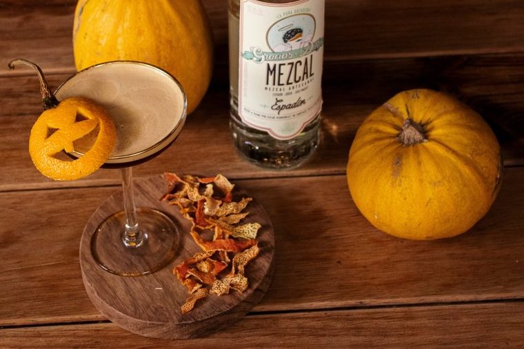 Chocolate Espresso Mezcal Martini.