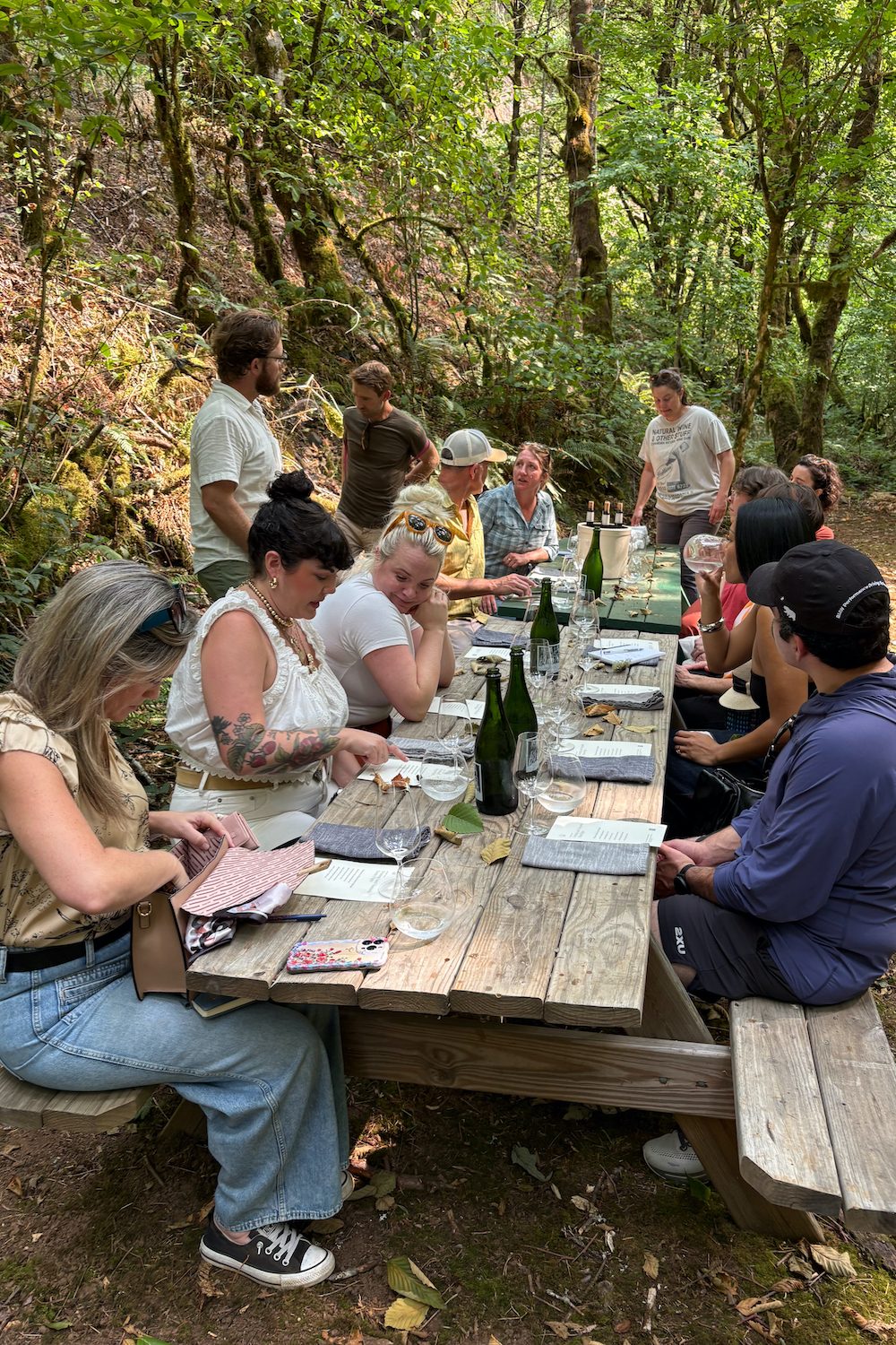 Evening Land Vineyards tasting.