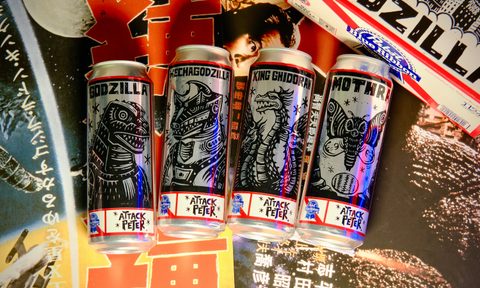 Godzilla PBR can.