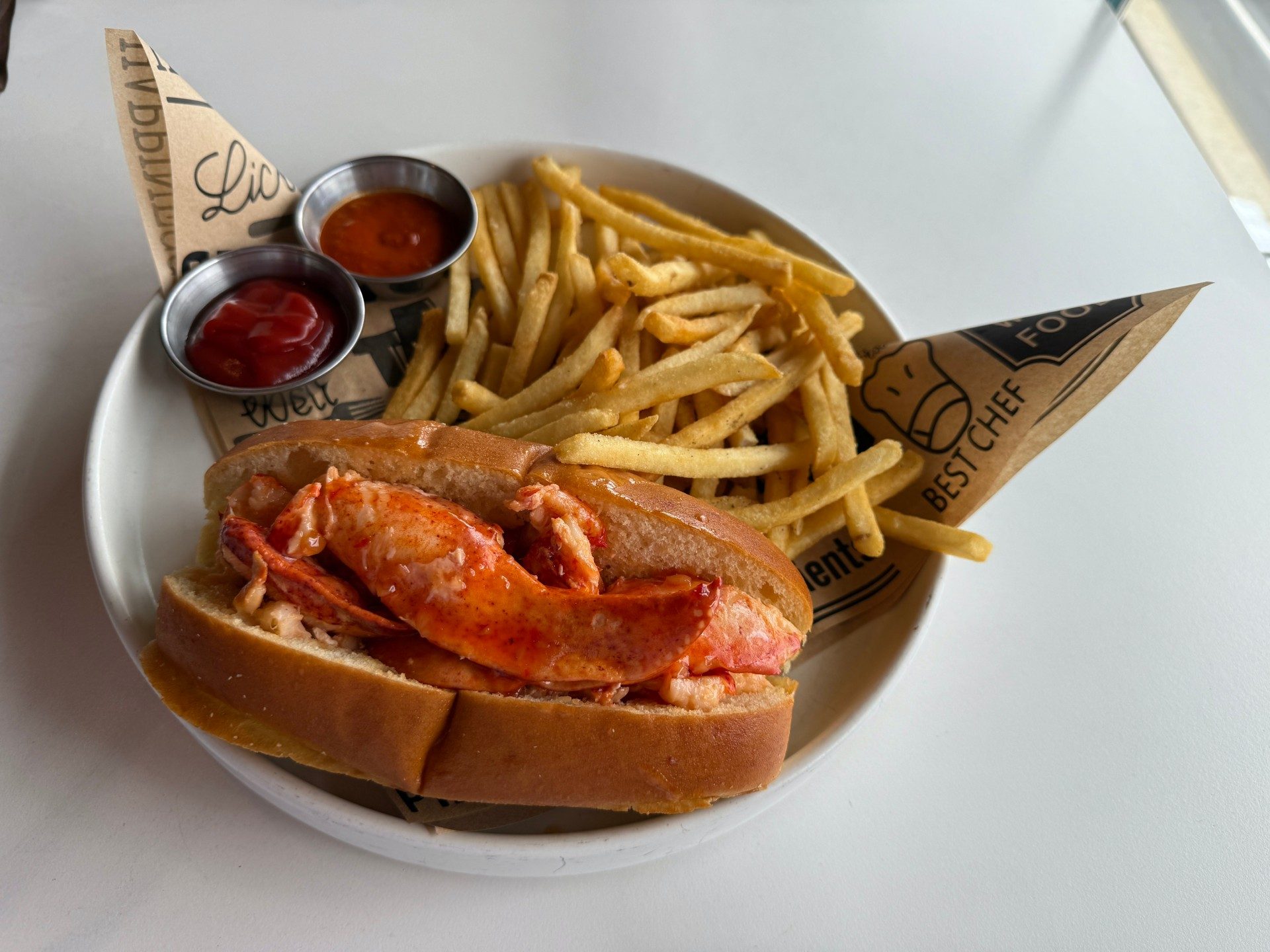 Lobster roll at Lifted
