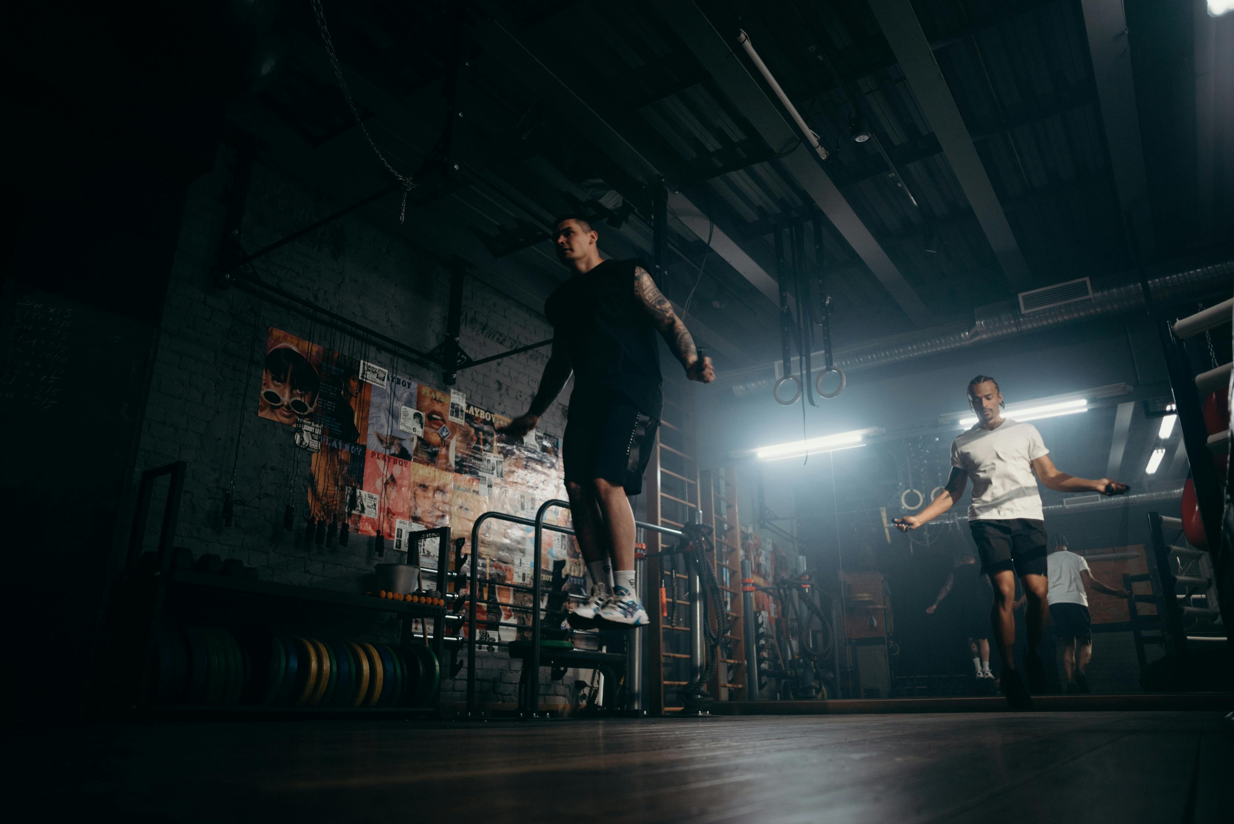 Man jumping rope