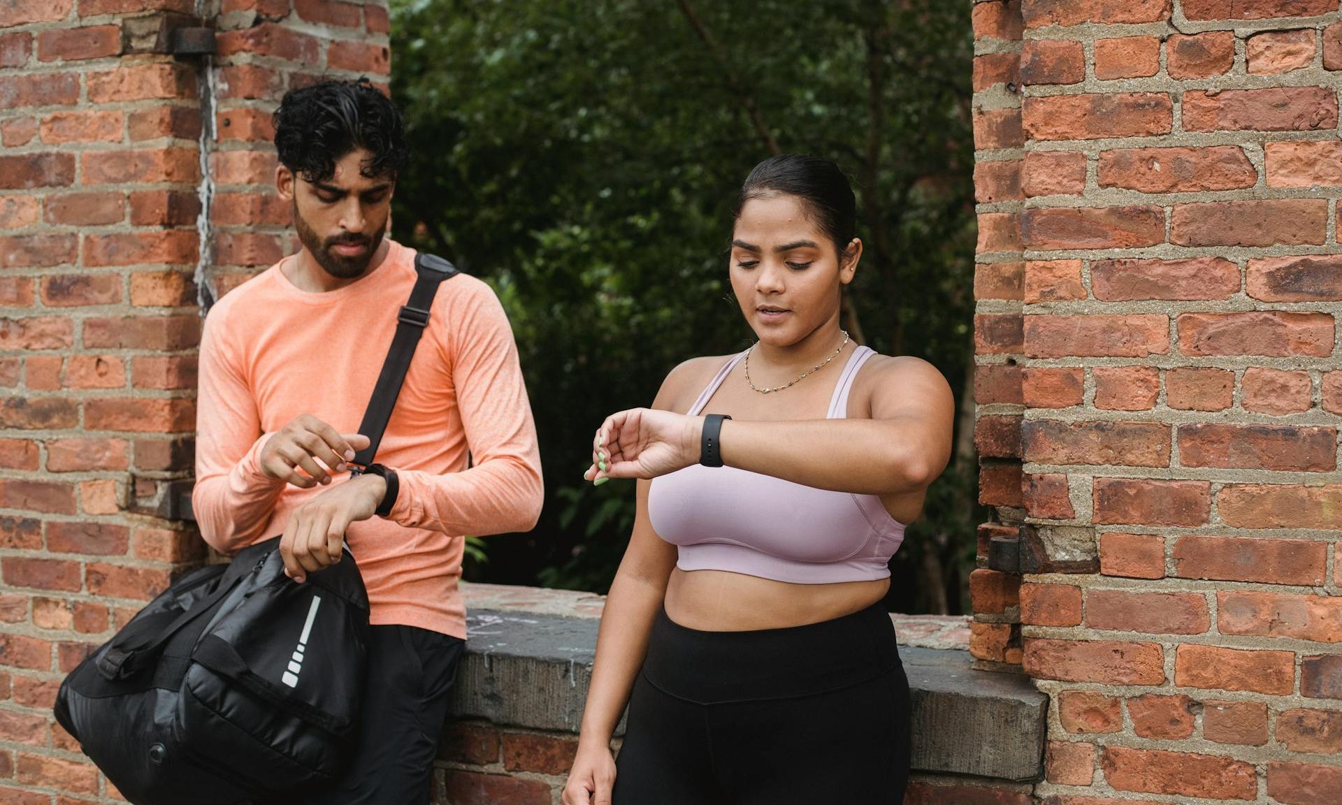 fitness tracker smart watch workout couple