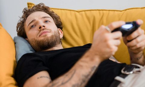 Man on couch