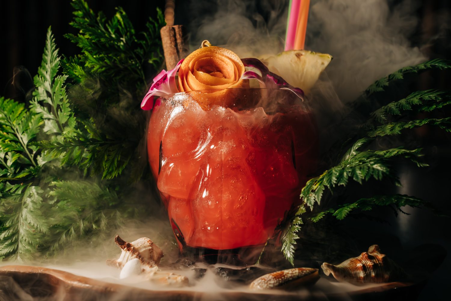 Zombie cocktail from Three Dots and a Dash.