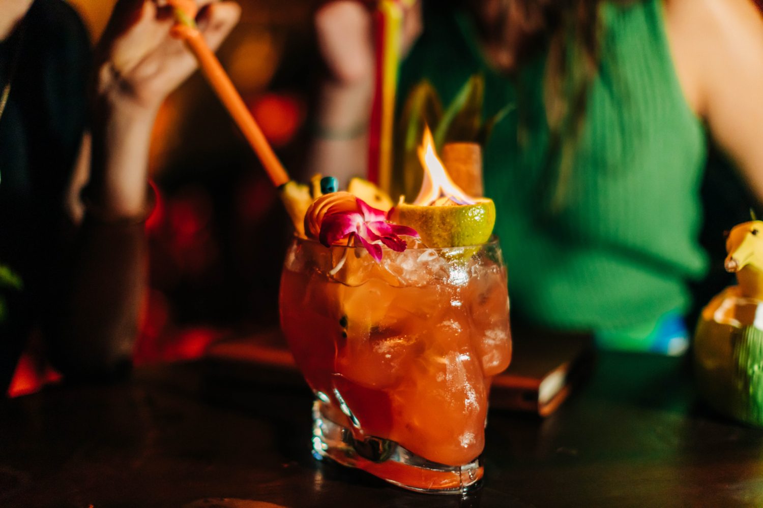 Zombie cocktail from Thee Dots and a Dash.