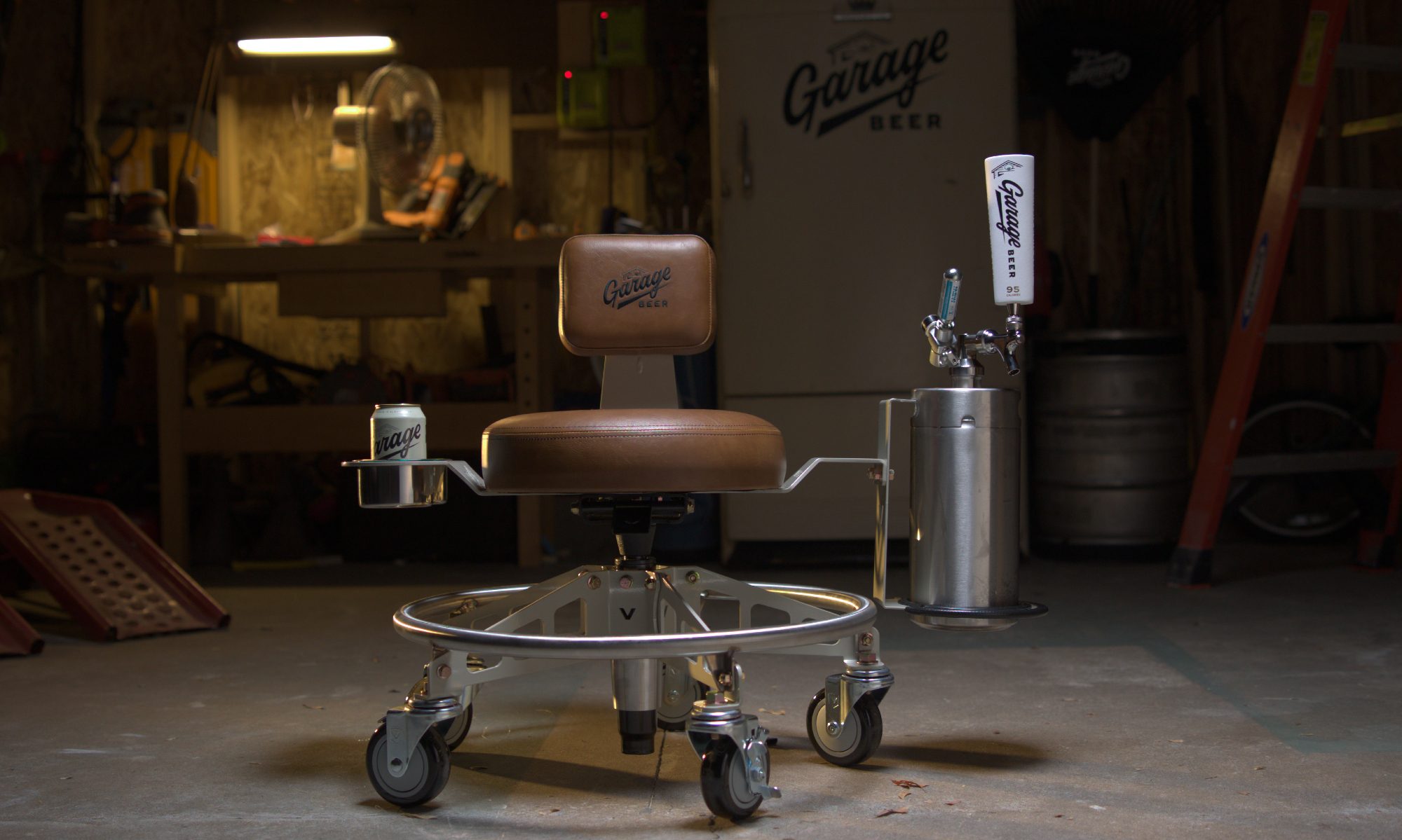 Vyper and Garage Beer release limited Sit 'n Sip shop chair with
