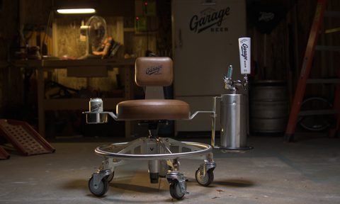 Garage Beer x Vyper Chair Ultimate Shop Chair.