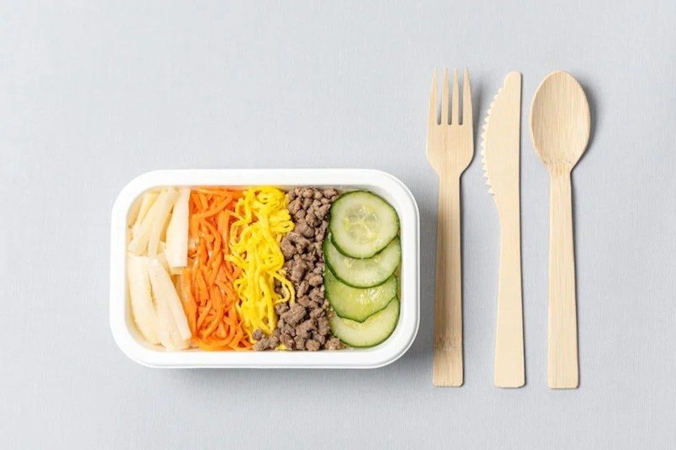 Korean Air container utensils
