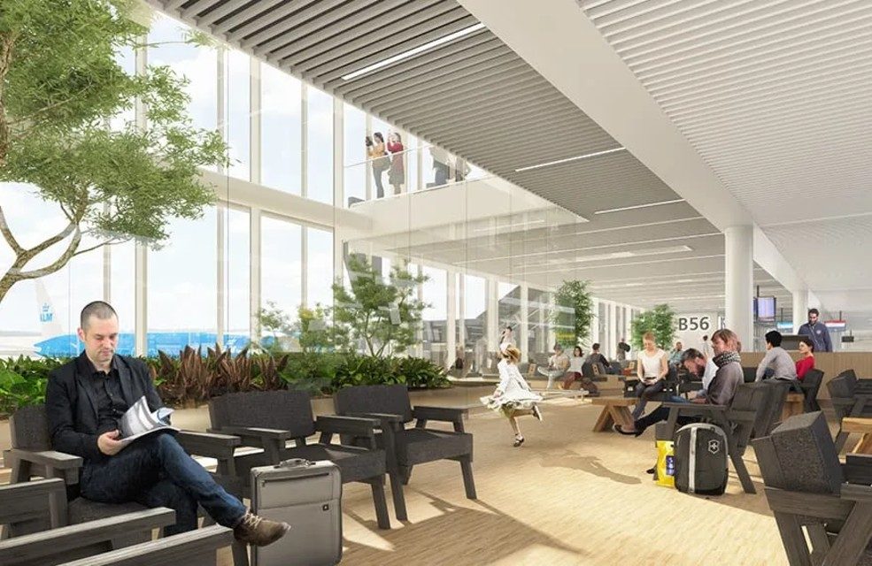 New pier at Schiphol Airport