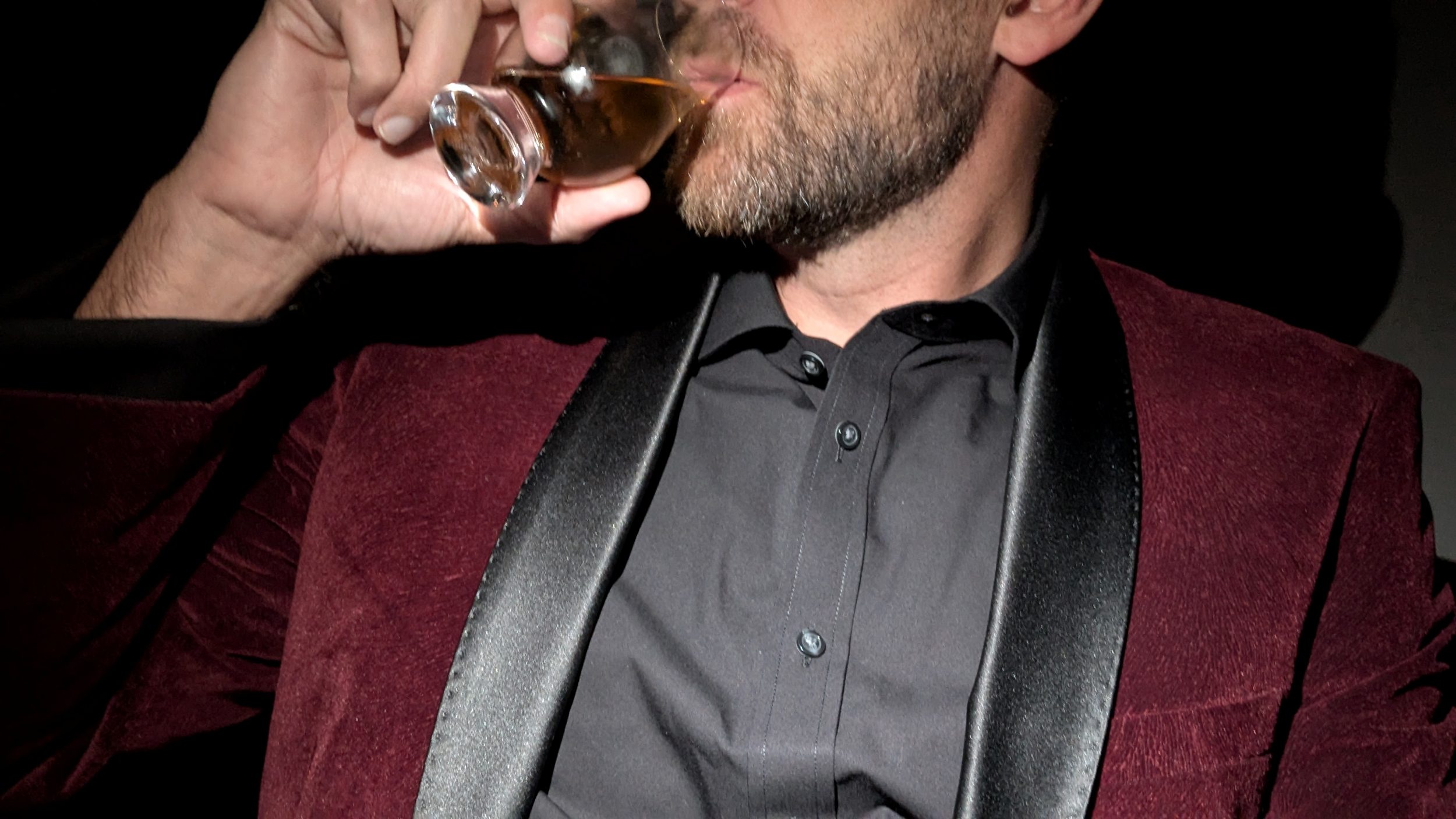 Smoking jacket drink