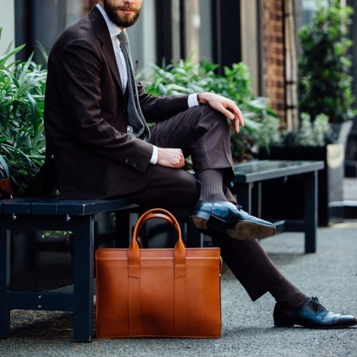 Frank Clegg leather briefcase