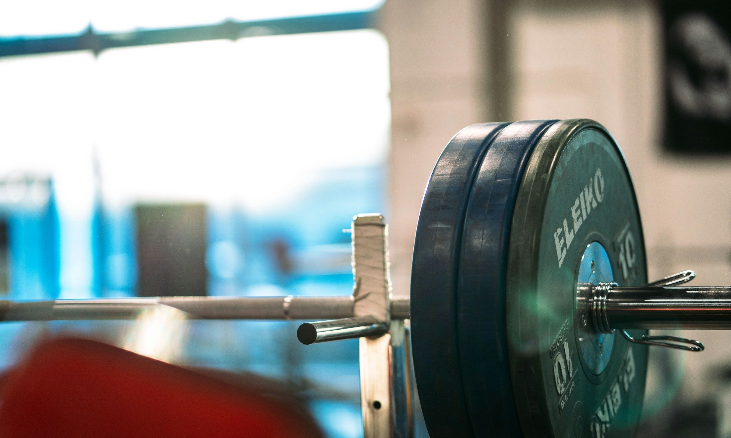 barbell weights in the gym