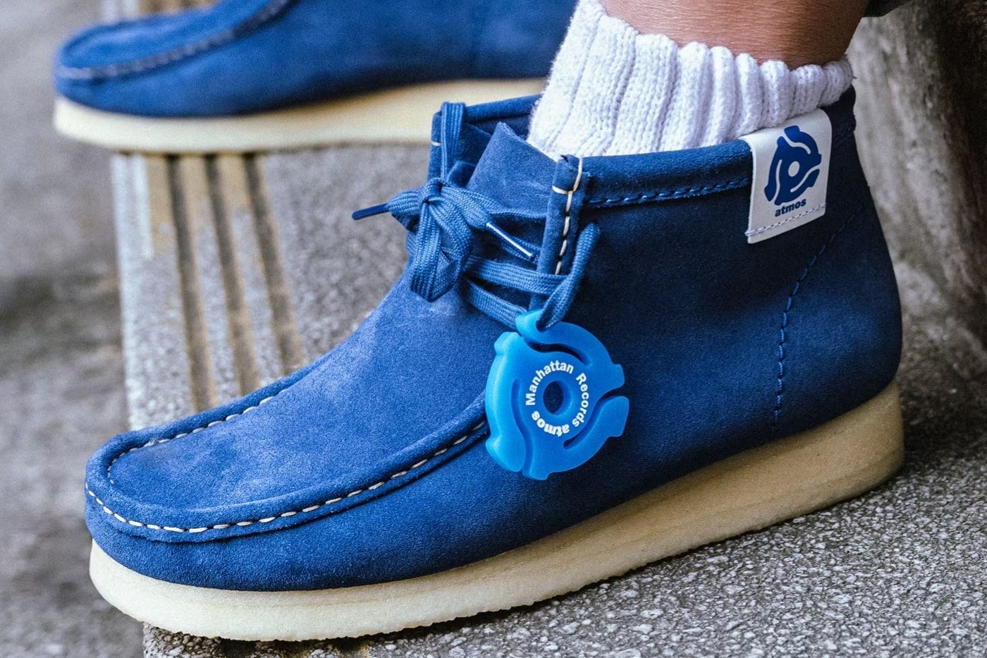 atmos x clarks x manhattan records wallabee