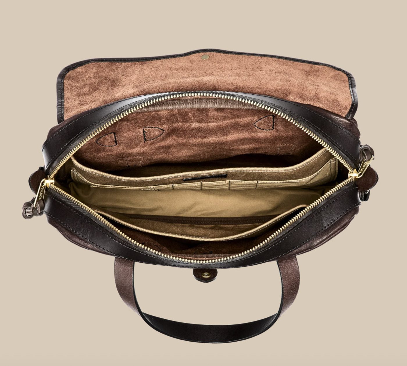 Filson's leather Original Briefcase: heritage design reimagined