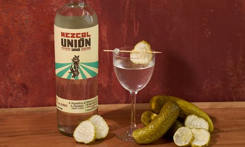 Mezcal Union Pickle Martini.