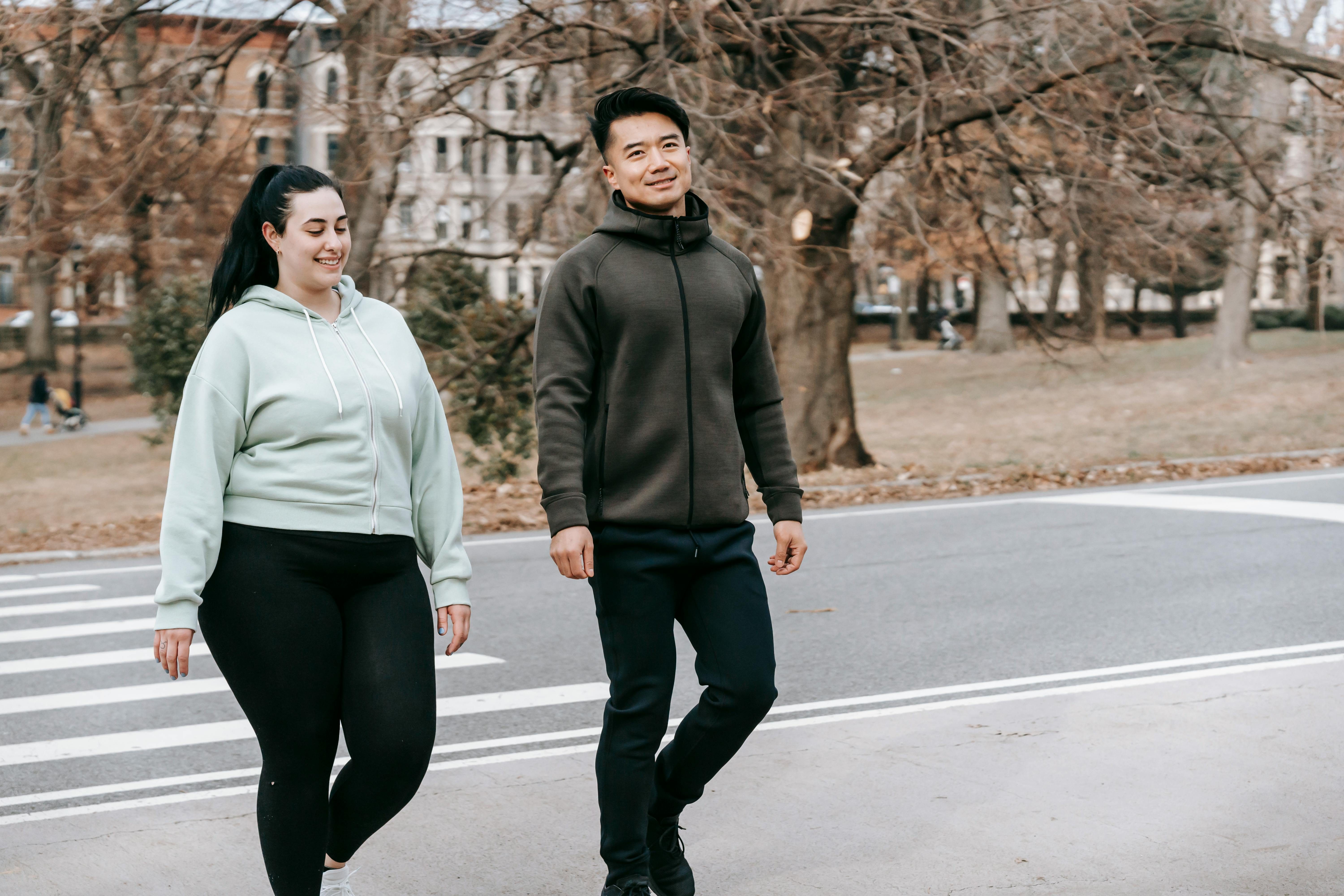 Couple going for a walk.