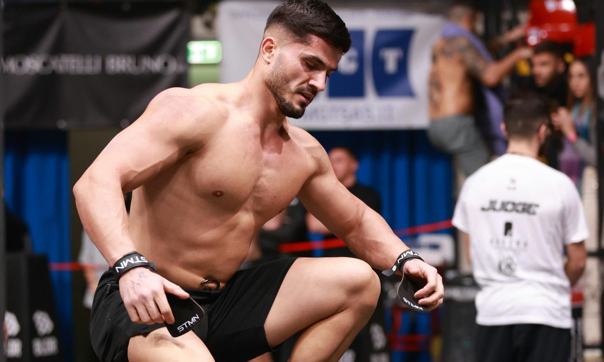 man doing box jump HIIT