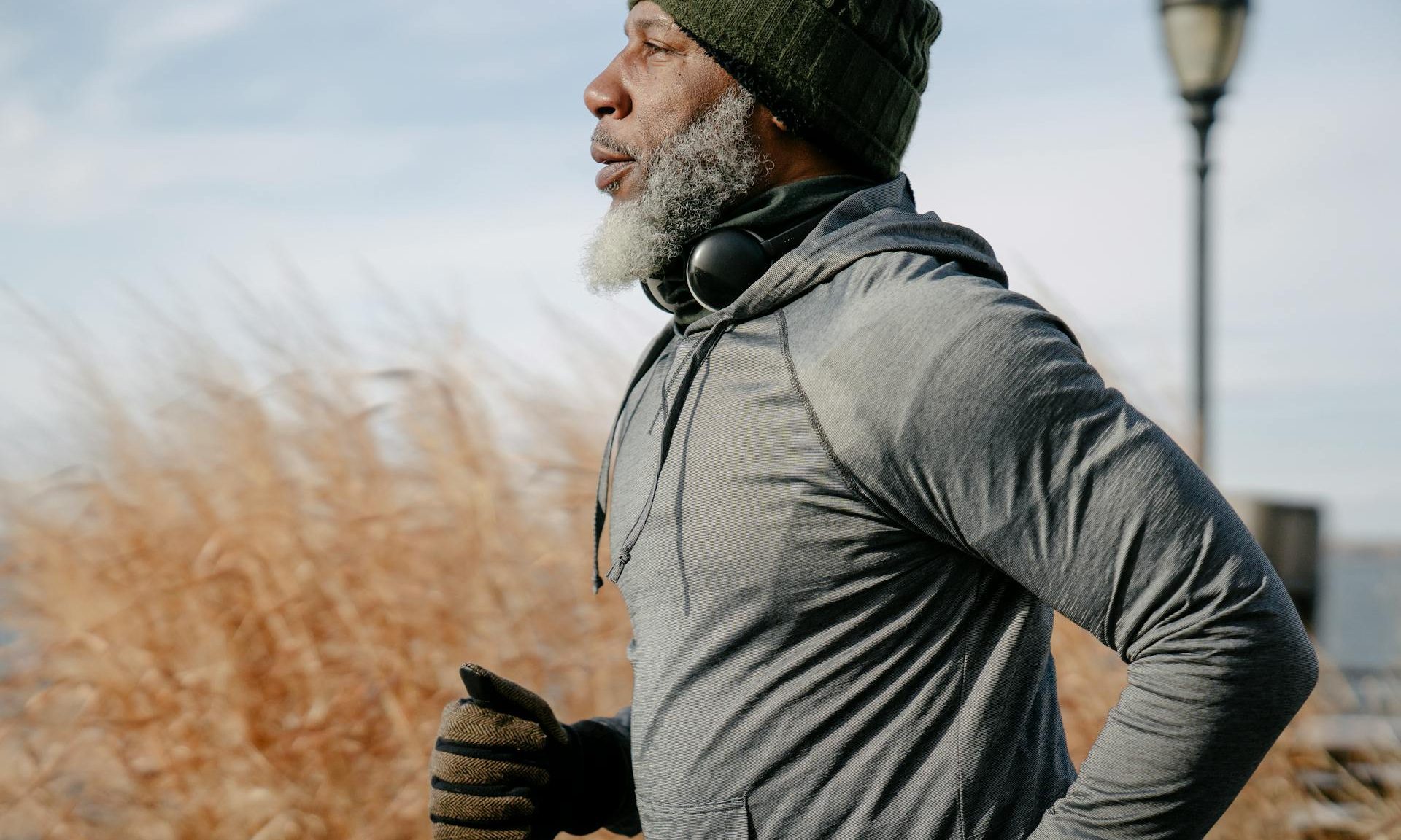 man running outside