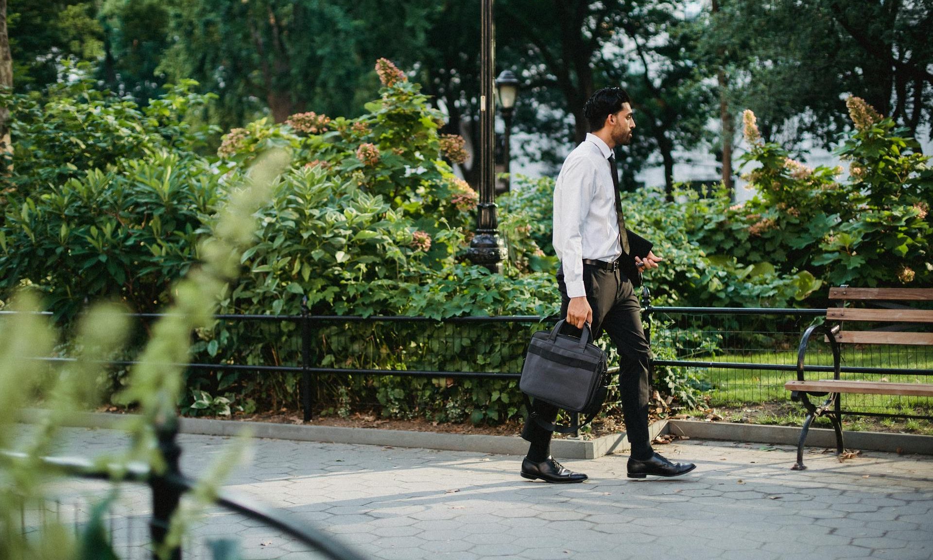 man walking businessman