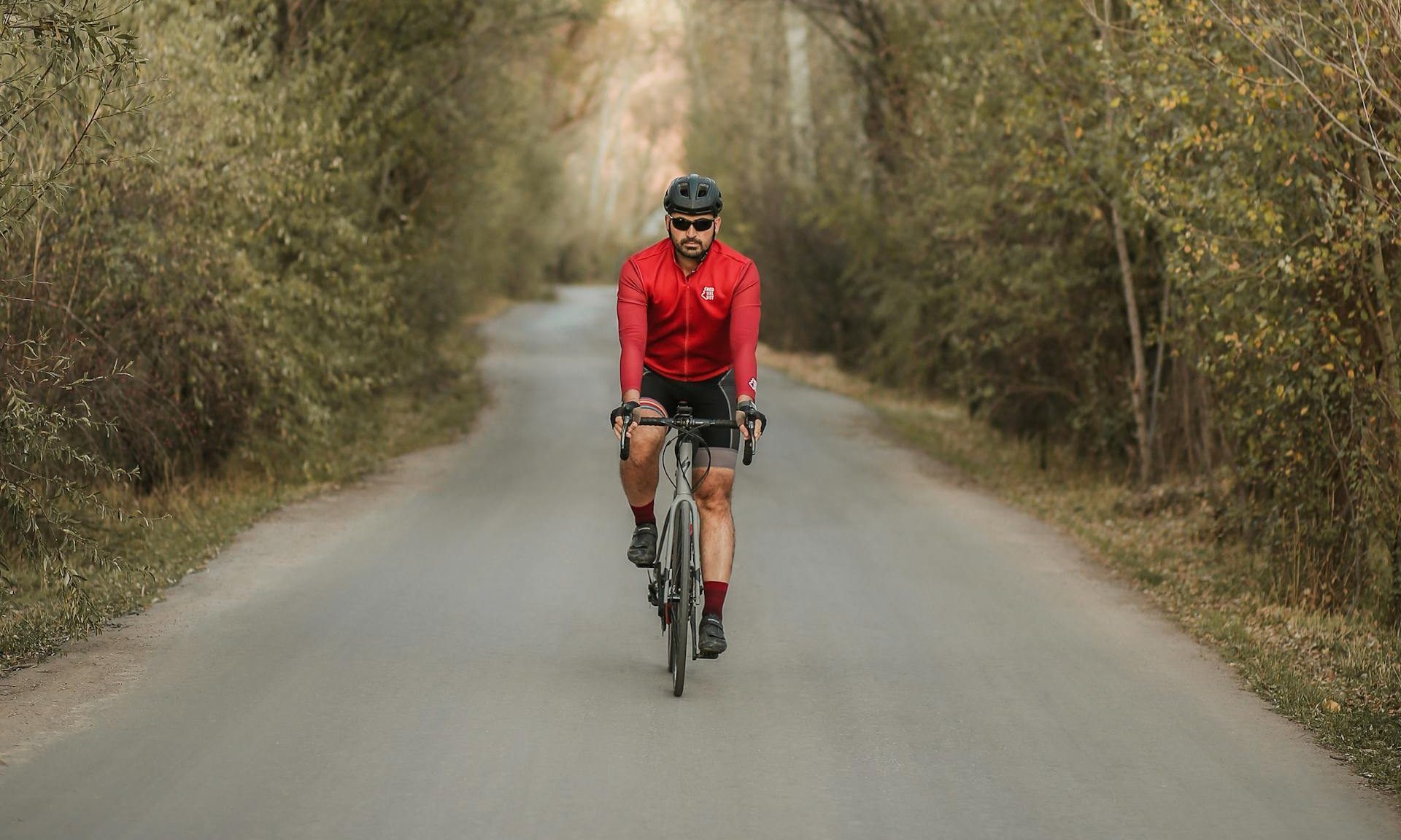 man cycling