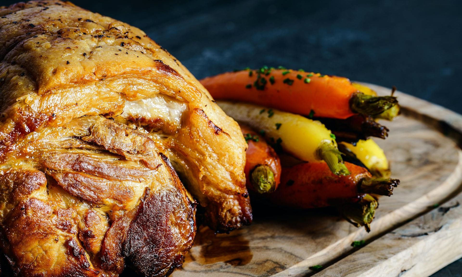pork meat and vegetables