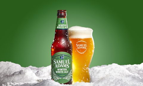 Sam Adams Winter White Ale.
