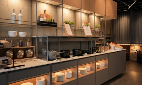 Indoors, Interior Design, Cafeteria