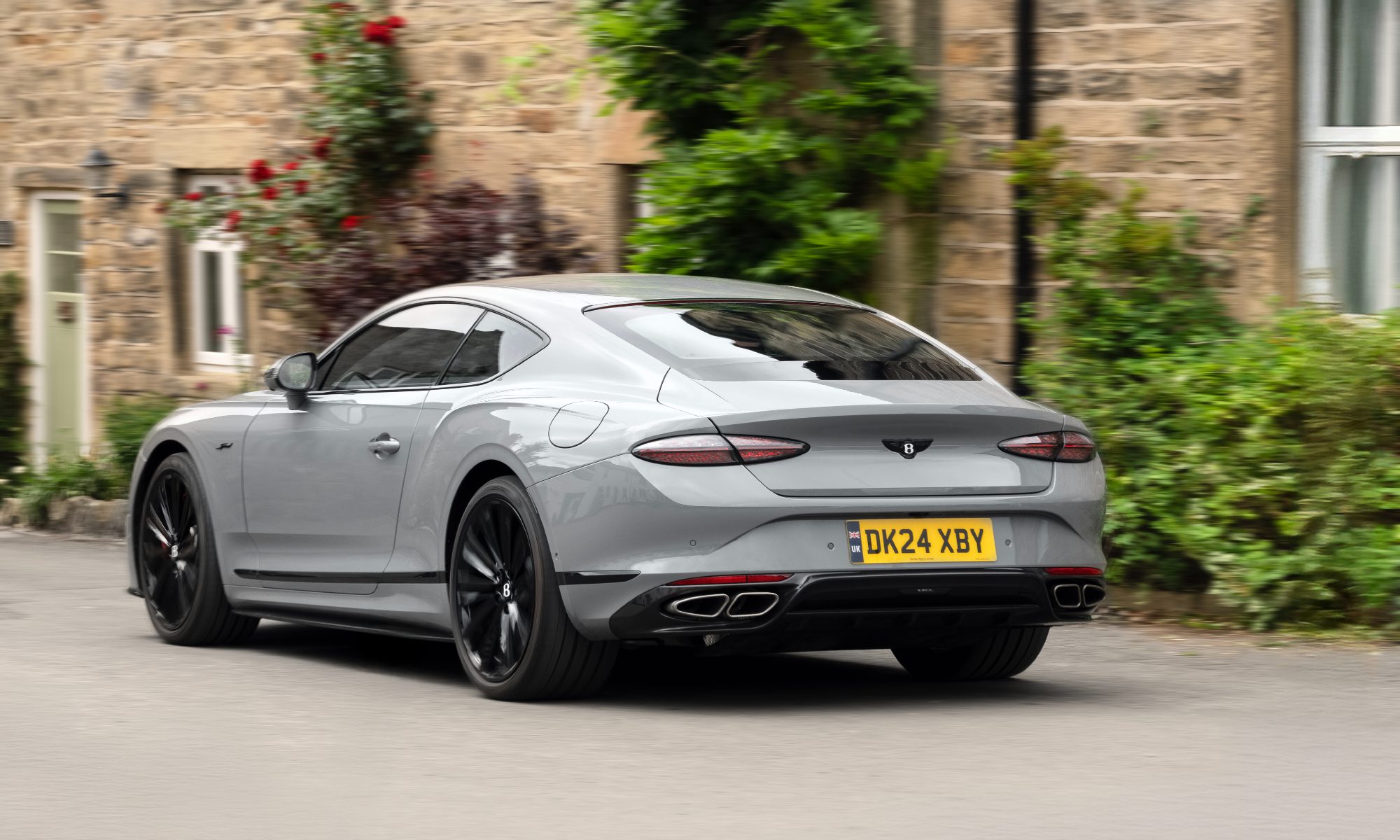 Bentley carbon styling left rear three quarter view. 