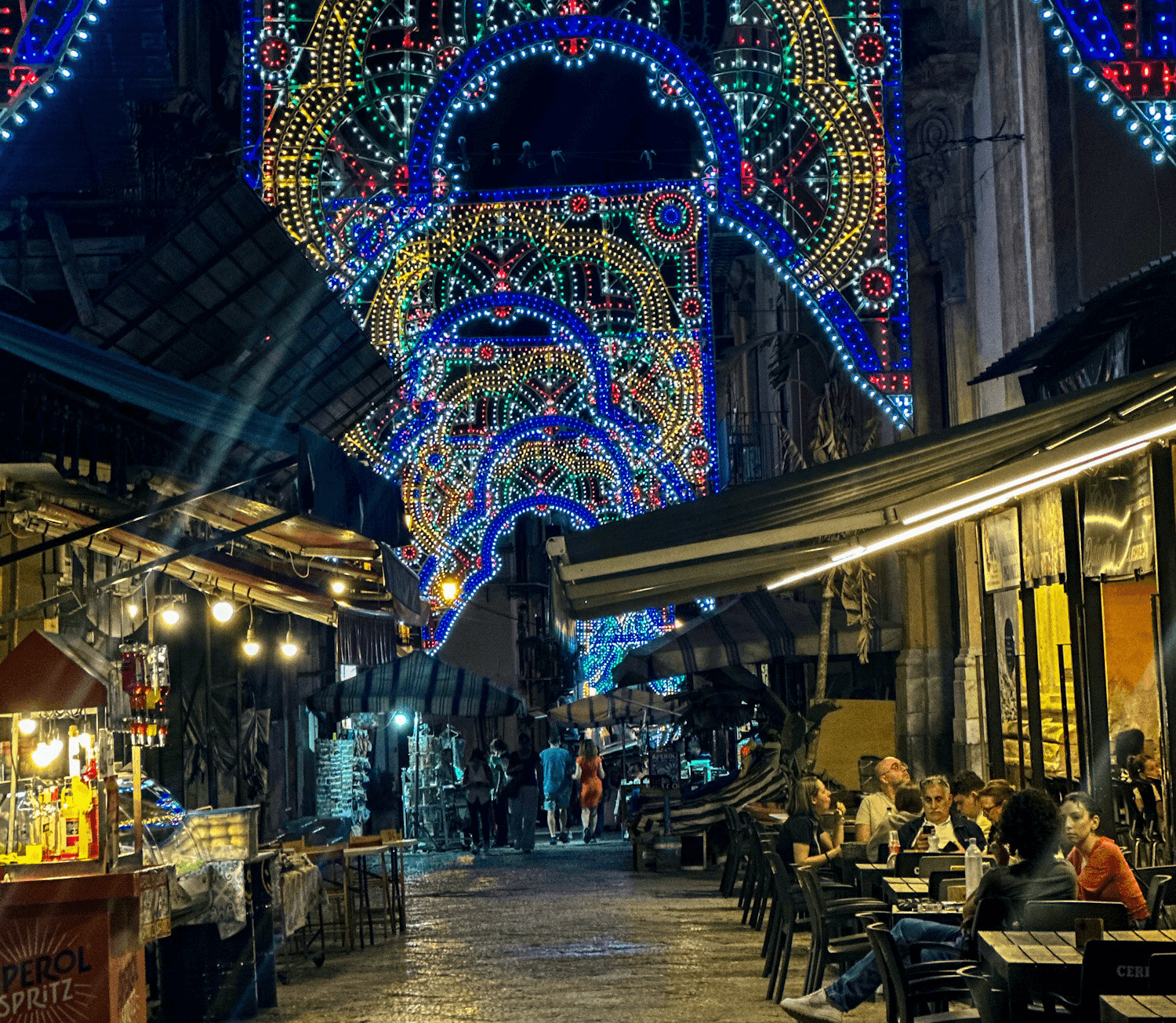 Urban, Lighting, City, Sicily