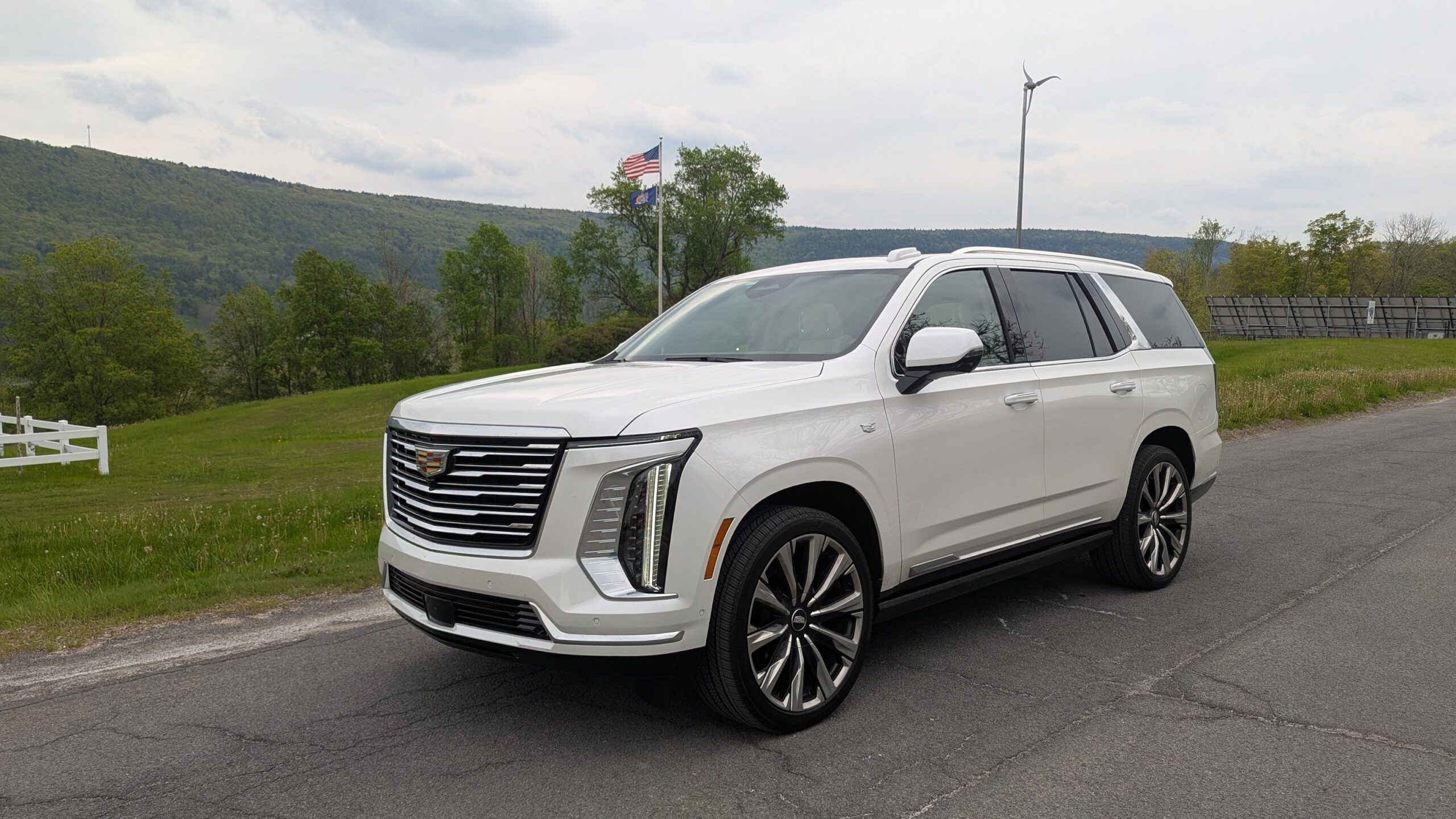 White Cadillac Escalade