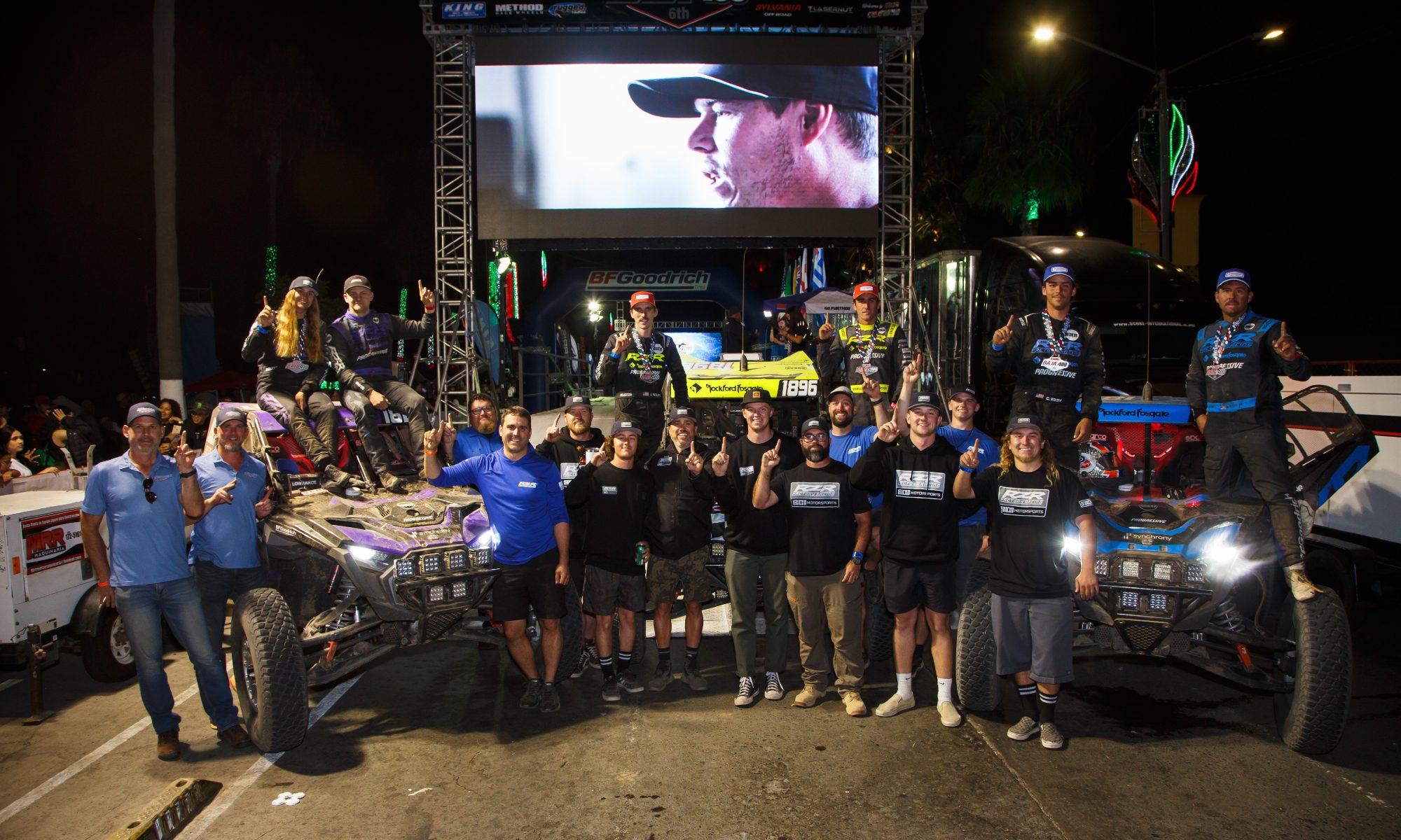 Polaris RZR Factory team Dominates UTV off-road racing.