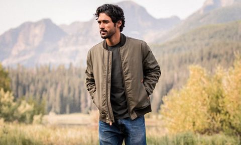Taylor Stitch waxed canvas bomber